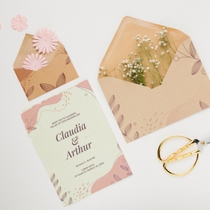 Invitation cards yellow